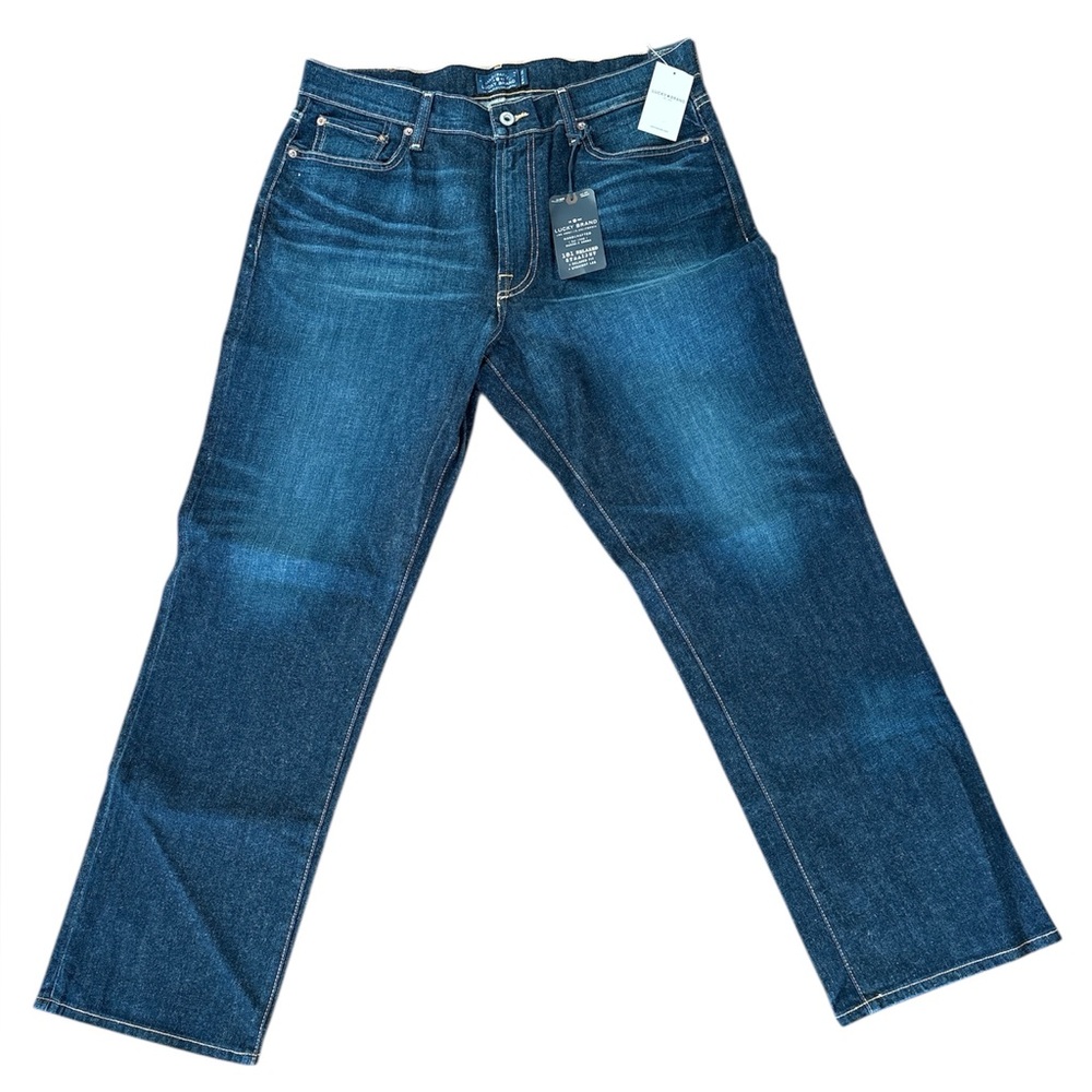 Lucky Brand Men's Relaxed Straight Blue  Jeans Size 36x32